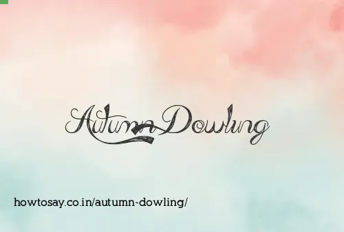 Autumn Dowling
