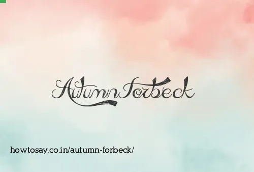 Autumn Forbeck