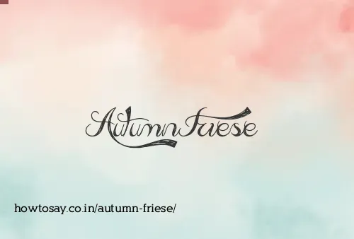 Autumn Friese