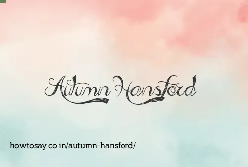 Autumn Hansford