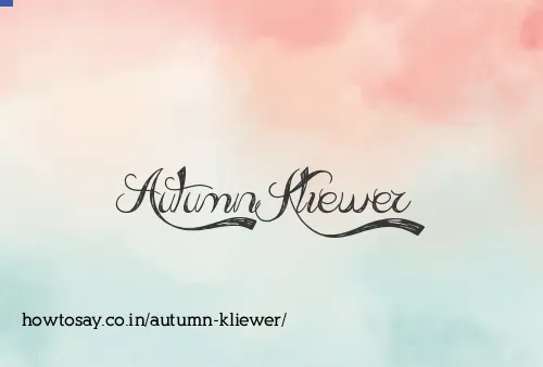 Autumn Kliewer