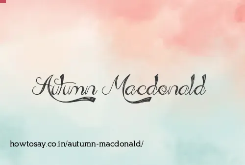 Autumn Macdonald