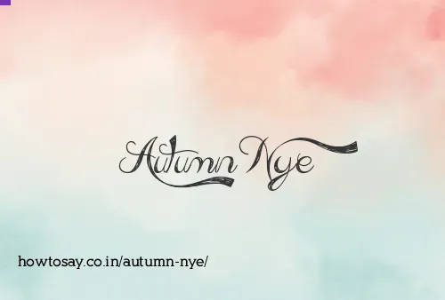 Autumn Nye