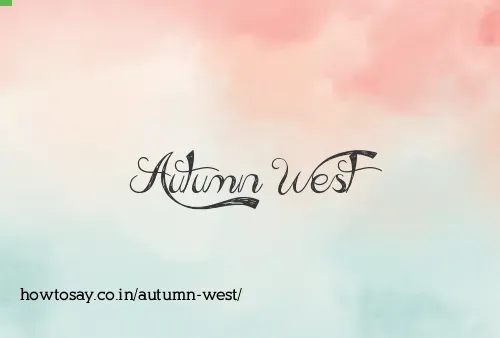 Autumn West
