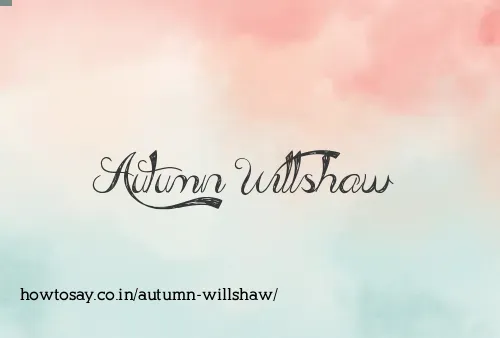 Autumn Willshaw