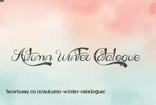 Autumn Winter Catalogue