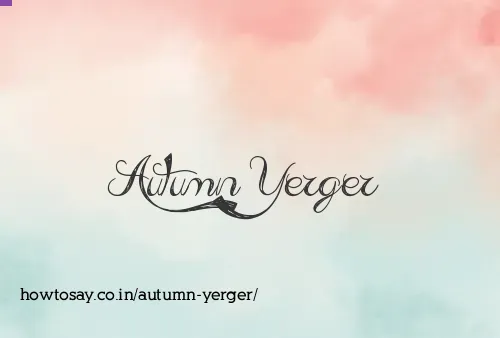 Autumn Yerger