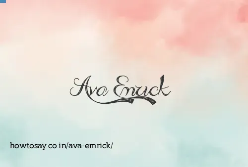 Ava Emrick