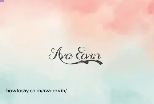 Ava Ervin