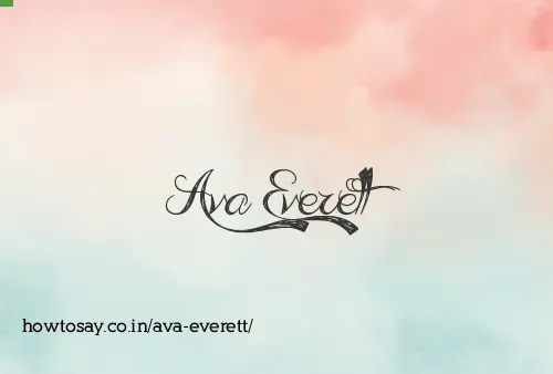 Ava Everett
