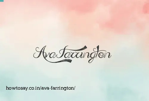 Ava Farrington