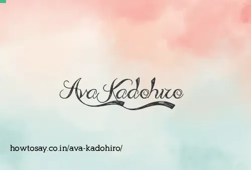 Ava Kadohiro