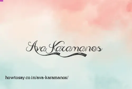 Ava Karamanos