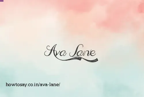 Ava Lane