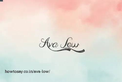 Ava Low