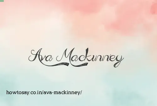 Ava Mackinney