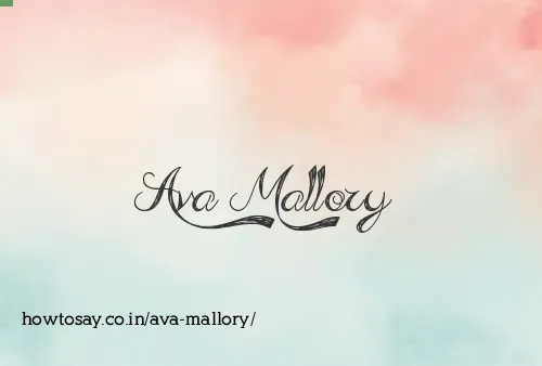 Ava Mallory