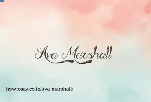Ava Marshall
