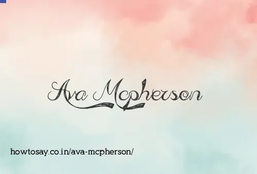 Ava Mcpherson