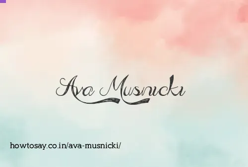 Ava Musnicki