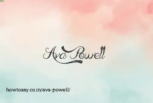 Ava Powell