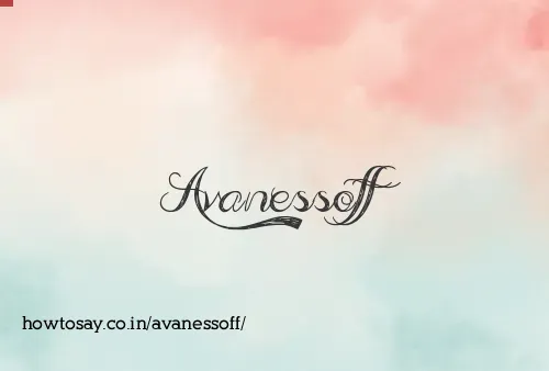 Avanessoff