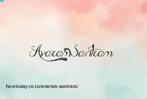 Avaram Santram