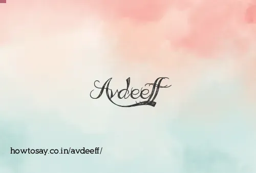 Avdeeff