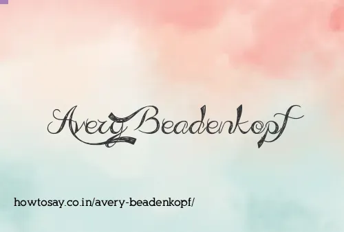 Avery Beadenkopf