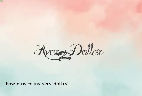 Avery Dollar