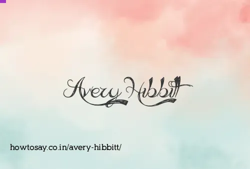 Avery Hibbitt