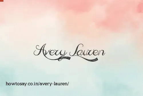 Avery Lauren