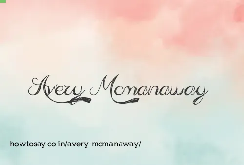 Avery Mcmanaway