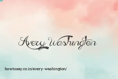 Avery Washington