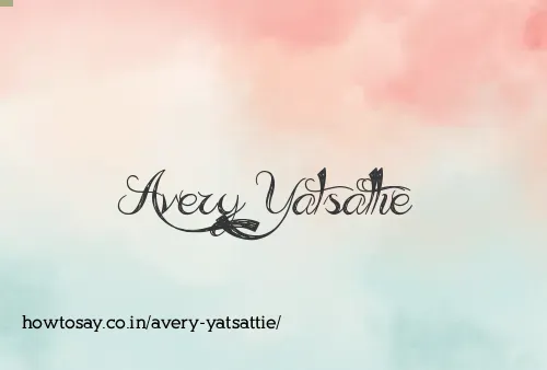 Avery Yatsattie