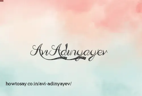 Avi Adinyayev