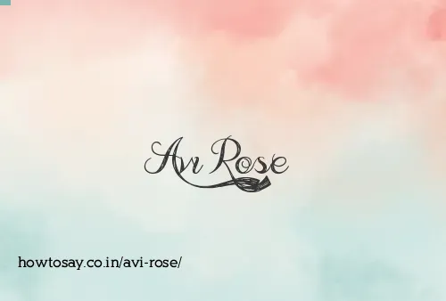 Avi Rose