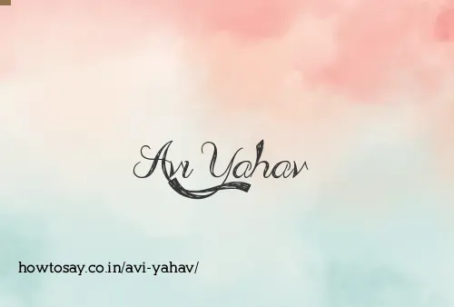 Avi Yahav