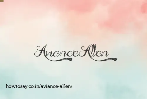 Aviance Allen