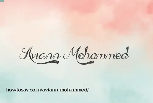 Aviann Mohammed