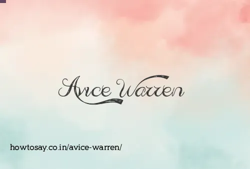 Avice Warren