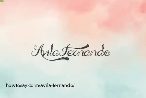Avila Fernando