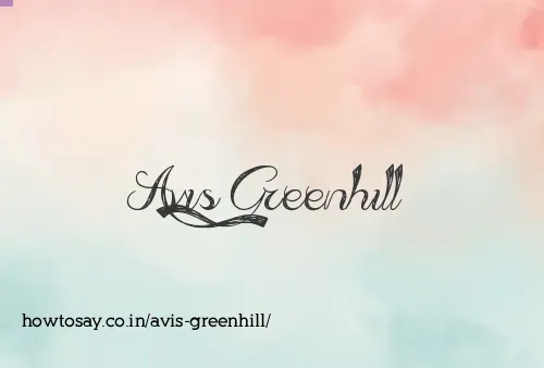 Avis Greenhill