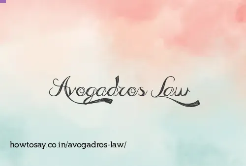 Avogadros Law