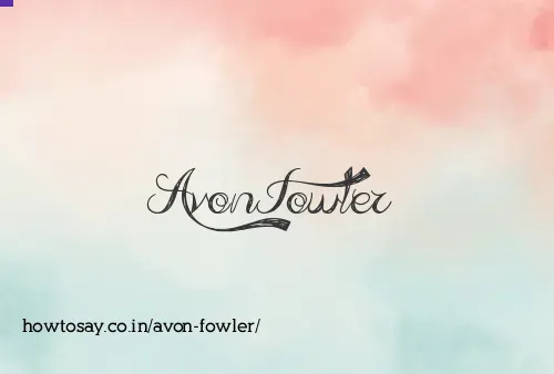 Avon Fowler