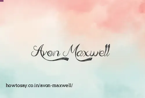 Avon Maxwell