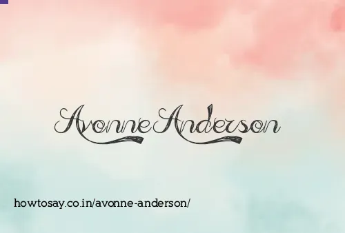 Avonne Anderson