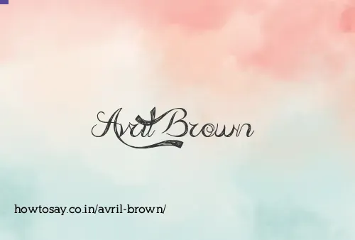 Avril Brown