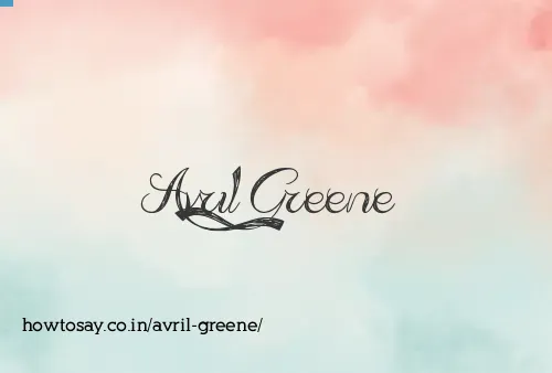 Avril Greene