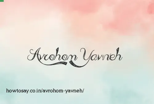 Avrohom Yavneh